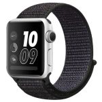 Apple-Watch-Armband, Nylon, 38 mm, schwarz