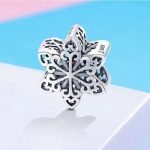  Silberner Schneeflockenanhänger