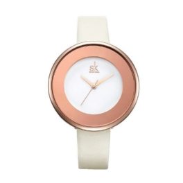 Shengke Damenuhr, Weiß-Roségold