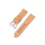 Uhrenarmband aus Rindsleder, Retro-Stil, hellbraun, 22 mm