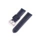 Uhrenarmband aus Rindsleder, Retro-Stil, dunkelblaues Muster, 20 mm