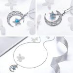 Silberne Halskette mit Sonnenstern-Anhänger