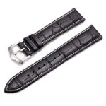Lederarmband mit Dornschließe, Leder, 20 mm, schwarz