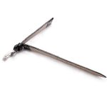 Lederarmband mit Dornschließe, Leder, 22 mm, schwarz