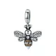  Silberner Bienenanhänger mit Zirkoniumkristall
