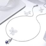 Silberne Halskette mit Schutzengel