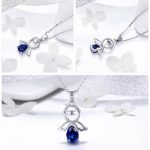 Silberne Halskette mit Schutzengel