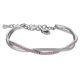 Gedrehtes Armband mit tschechischem Kristall, rosa