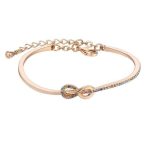 Schleifenarmband mit tschechischem Kristall, gold/mehrfarbig