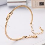 Schleifenarmband mit tschechischem Kristall, gold/mehrfarbig