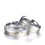 Herren-Ehering aus Edelstahl, Größe 9