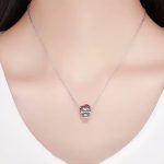 Ezüst charm, koponya