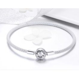 Silberarmband, ewige Liebe, 17 cm