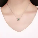  Silberner Herzanhänger mit bunten Herzen