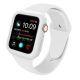 Apple Watch Armband mit Gehäuse, Silikon, 44 mm, S, M, weiß