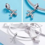  Silberner Ballon-Hundeanhänger