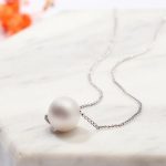 Halskette mit echtem Perlenanhänger