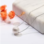 Halskette mit echtem Perlenanhänger