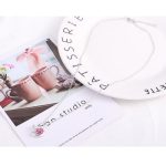 Halskette mit Herzanhänger verziert mit Swarovski-Kristallen, rosa