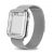 Apple Watch Armband mit Gehäuse, Edelstahl, 38 mm, Silber
