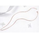 Silberne Halskette, Roségold