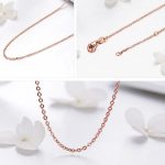 Silberne Halskette, Roségold