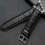 Apple Watch Armband, Leder, 42-44 mm, schwarz