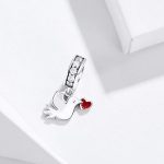  Silberner Taubenanhänger mit Zirkoniumkristall