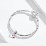  Silberner Taubenanhänger mit Zirkoniumkristall