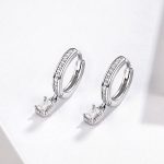 Silberohrringe mit Lametta