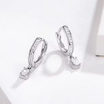 Silberohrringe mit Lametta