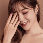 Silberring mit Blumen, Roségold