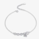  Silbernes Fußkettchen mit Rädern