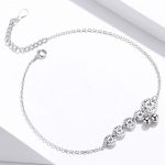  Silbernes Fußkettchen mit Rädern