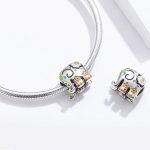  Silberanhänger mit Elefantenblumen