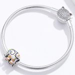  Silberanhänger mit Elefantenblumen