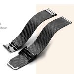 Damenarmbanduhr mit rechteckigem Metallarmband, schwarz