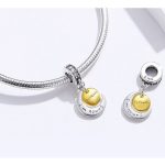  Silberanhänger mit Mond und Sonne