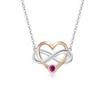 Silberne Halskette mit Herz