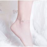 Silbernes Fußkettchen mit Fischdame