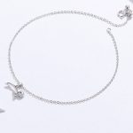 Silbernes Fußkettchen mit Fischdame