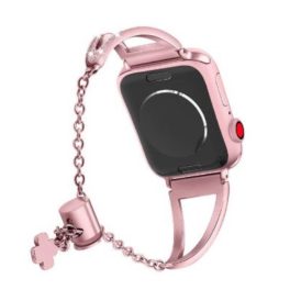 Apple Watch Armband aus Edelstahl, 42-44 mm, rosa
