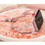 Apple Watch Armband aus Edelstahl, 42-44 mm, rosa