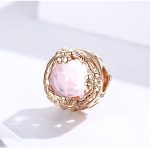  Silberanhänger, Blume mit Schmetterlingen