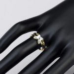  Schmetterlings-Doppelring, Weiß