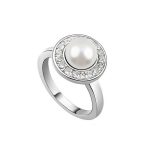  Perlenring, verziert mit Swarovski-Kristall, 8