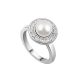  Perlenring, verziert mit Swarovski-Kristall, 8