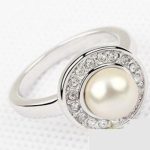  Perlenring, verziert mit Swarovski-Kristall, 8