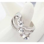 Eleganter Steinring, Kristall, 8