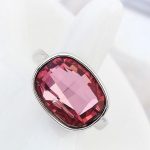  Ovaler Ring, Crystal ANTP, verziert mit Swarovski-Kristallen